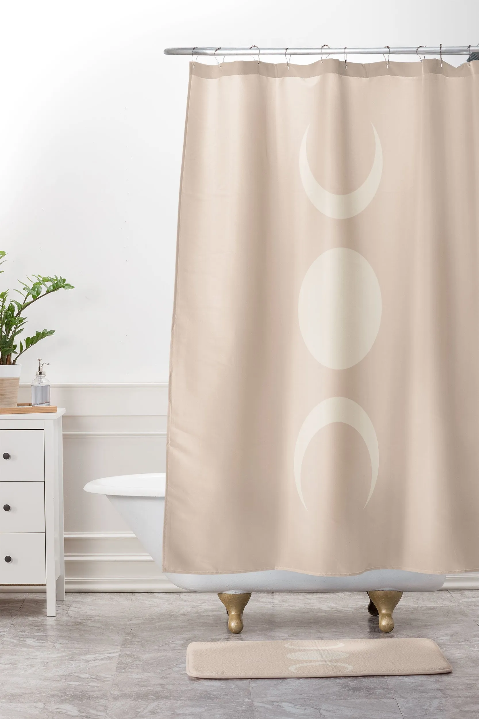 MOON MINIMALISM ETHEREAL LIGHT MEMORY FOAM BATH MAT