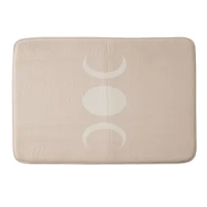 MOON MINIMALISM ETHEREAL LIGHT MEMORY FOAM BATH MAT