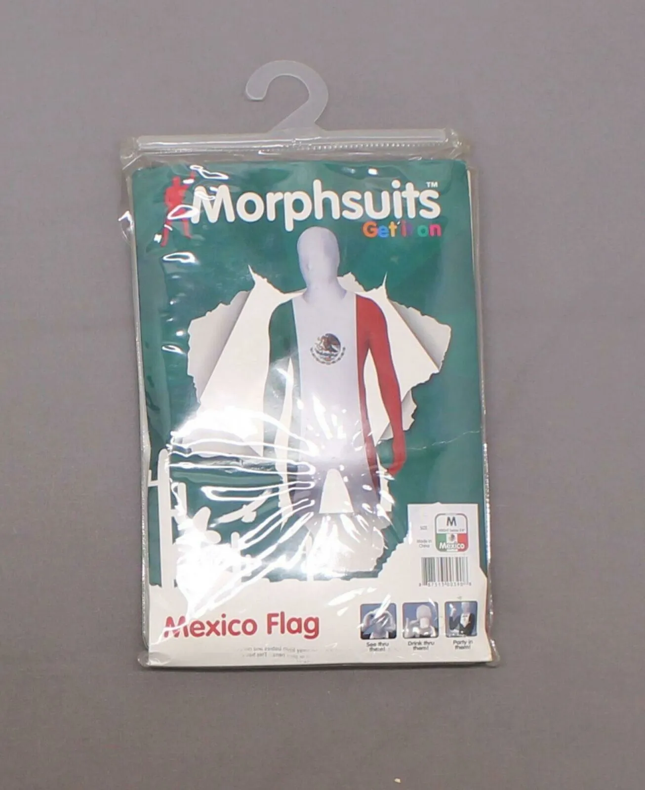 Morphsuits Men's International Classic Halloween Costume Mexico Flag Medium