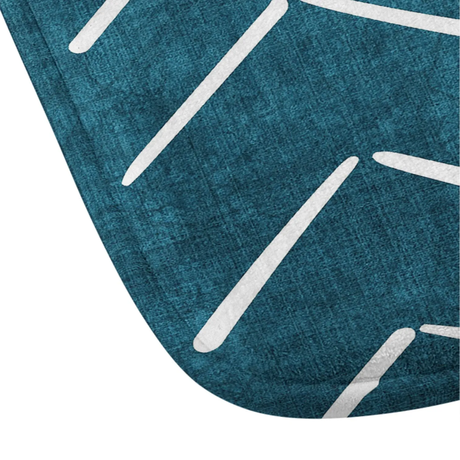 MUD CLOTH BIG ARROWS IN TEAL MEMORY FOAM BATH MAT