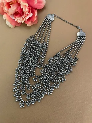 Multi-Layer Afghani Choker Necklace