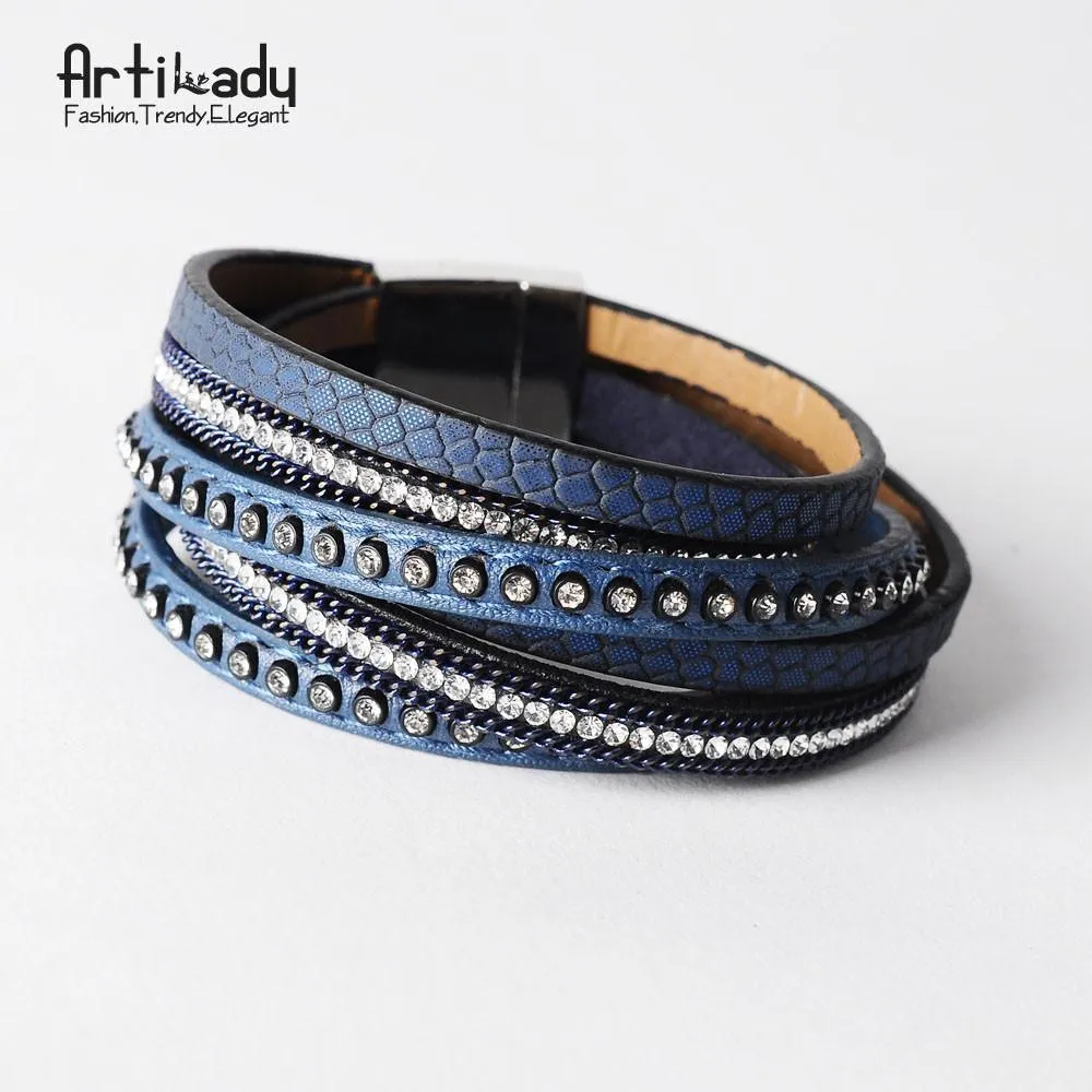 Multi-Layer Leather wrap bracelet