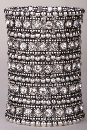 Multi layer Stretch Cuff Bracelet Women Jewelry