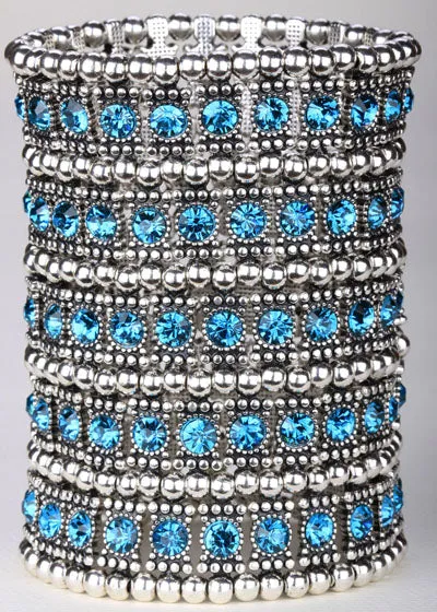 Multi layer Stretch Cuff Bracelet Women Jewelry