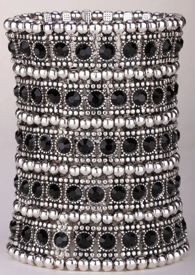 Multi layer Stretch Cuff Bracelet Women Jewelry