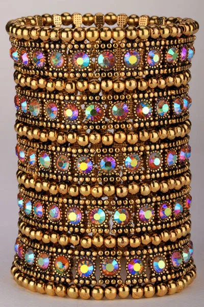 Multi layer Stretch Cuff Bracelet Women Jewelry