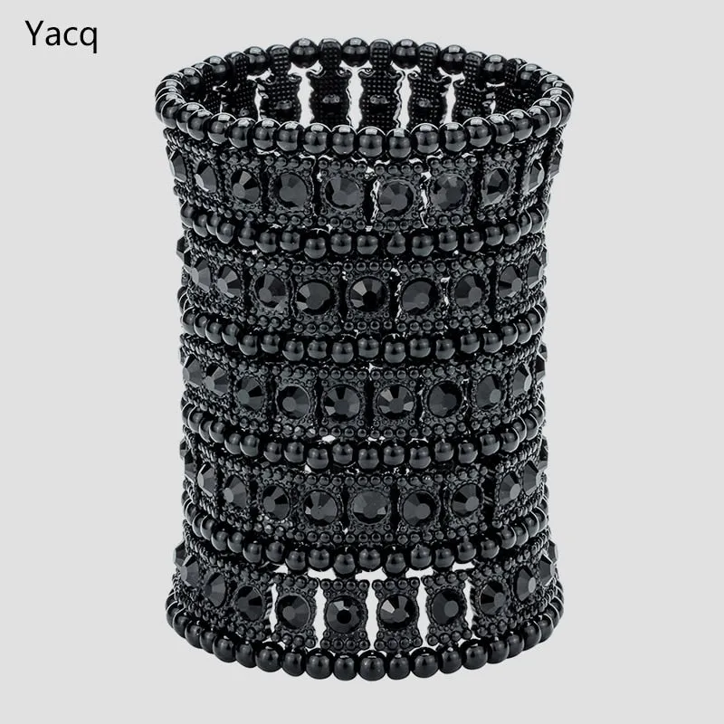 Multi layer Stretch Cuff Bracelet Women Jewelry