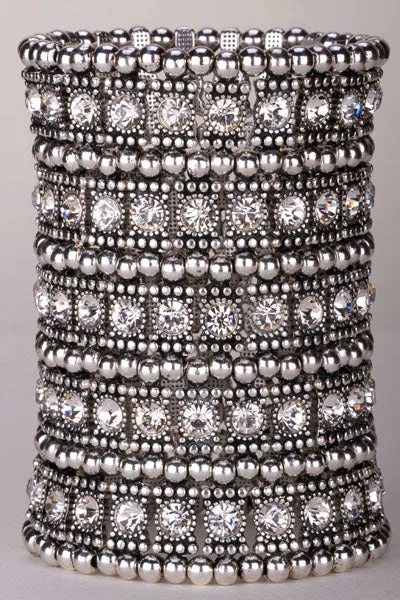 Multi layer Stretch Cuff Bracelet Women Jewelry