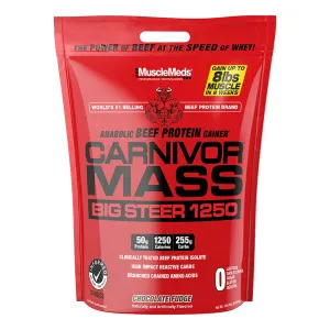 Musclemeds Carnivor Mass Big Steer 1250 Bag Beef Protein