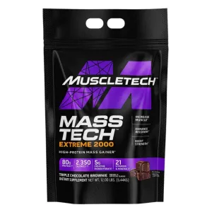 MuscleTech Mass Tech Extreme 2000 Mass Gainer 12 lbs (Exp Jul 2025 to Jan 2026)