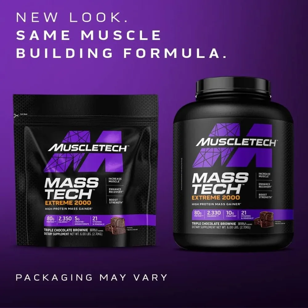 MuscleTech Mass Tech Extreme 2000 Mass Gainer 6 lbs (Exp 2026)