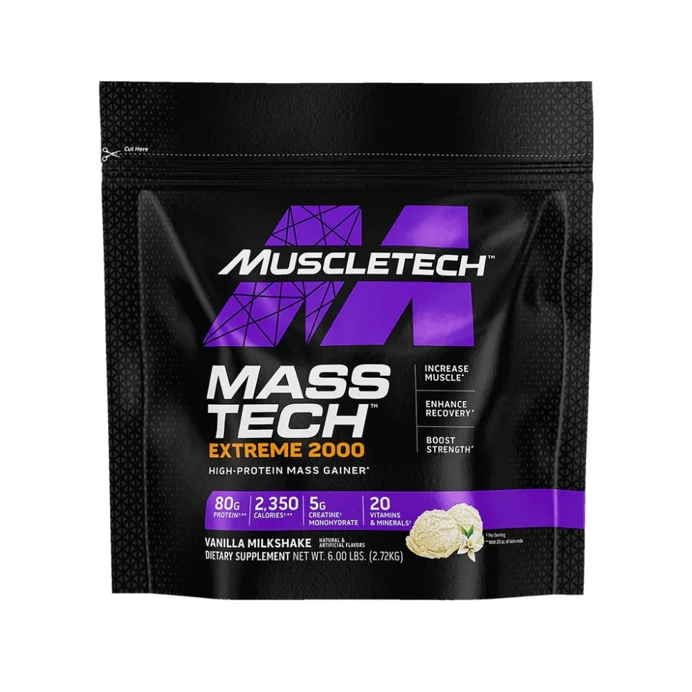 MuscleTech Mass Tech Extreme 2000 Mass Gainer 6 lbs (Exp 2026)