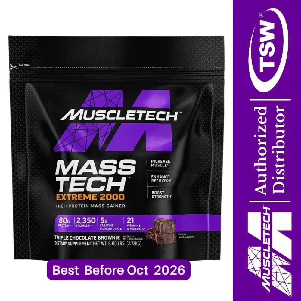 MuscleTech Mass Tech Extreme 2000 Mass Gainer 6 lbs (Exp 2026)