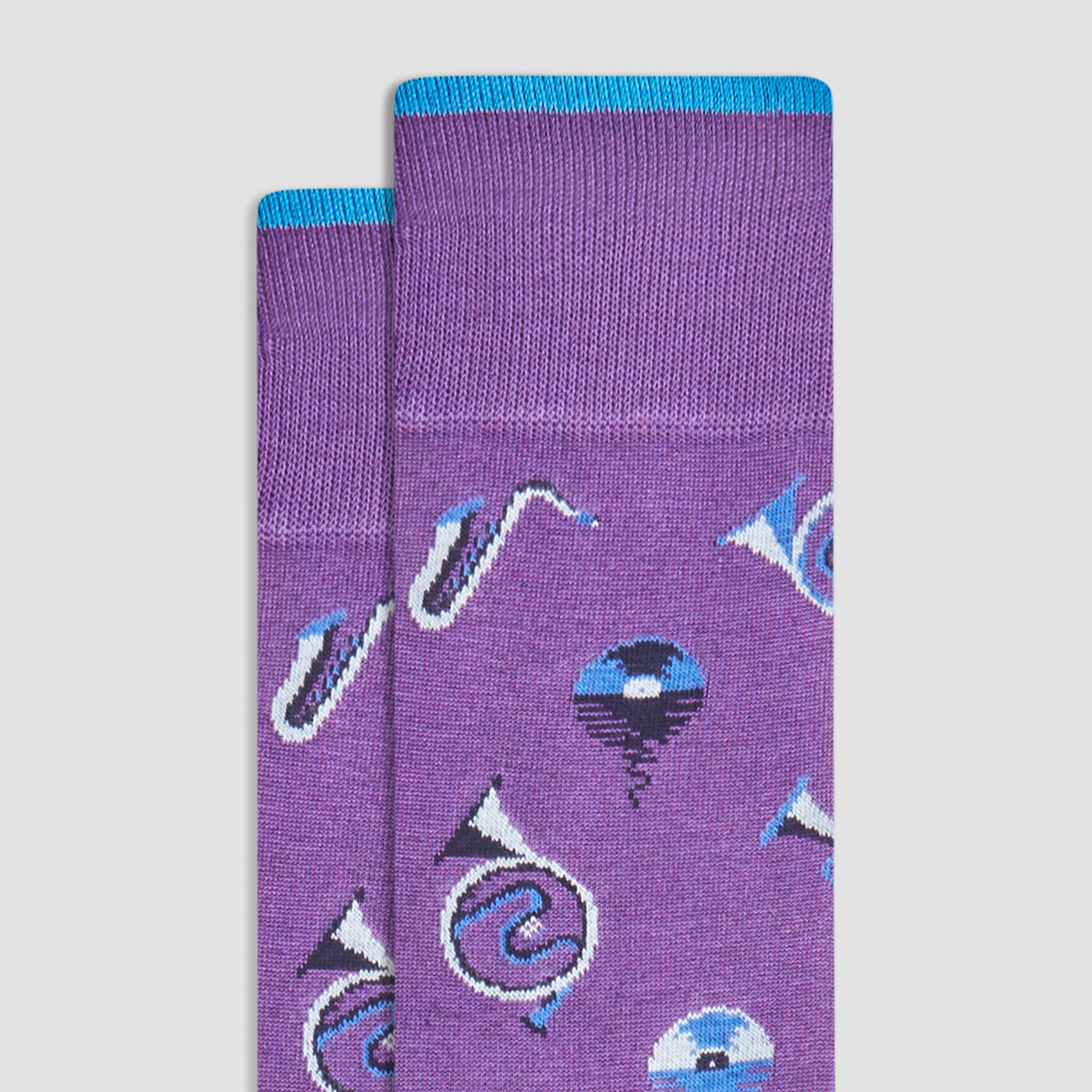 Musical Mid-Calf Socks