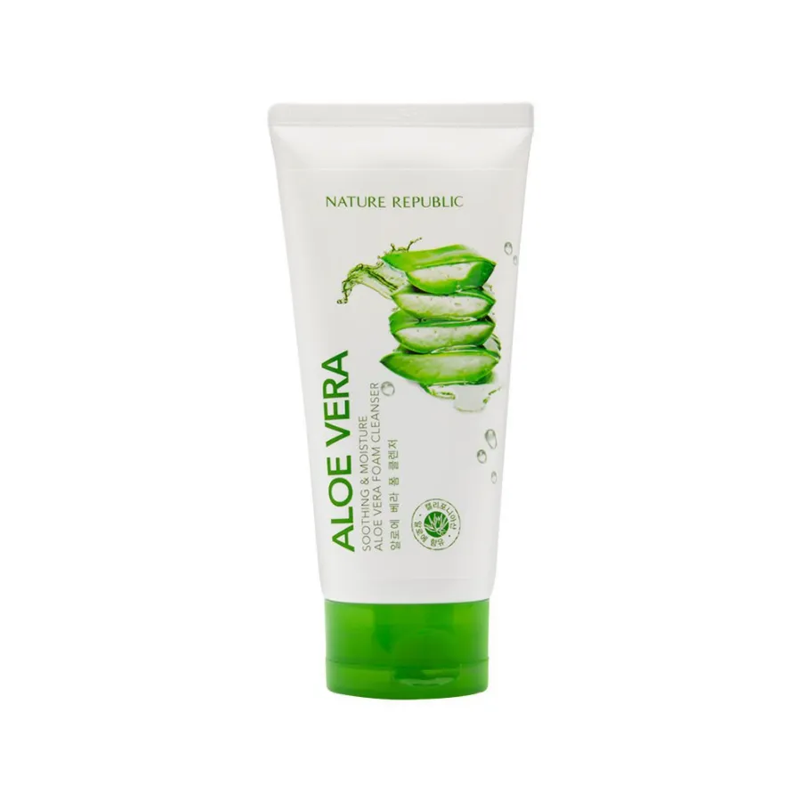 NATURE REPUBLIC Soothing & Moisture Aloe Vera Foam Cleanser, 150ml/ 5.07fl.oz
