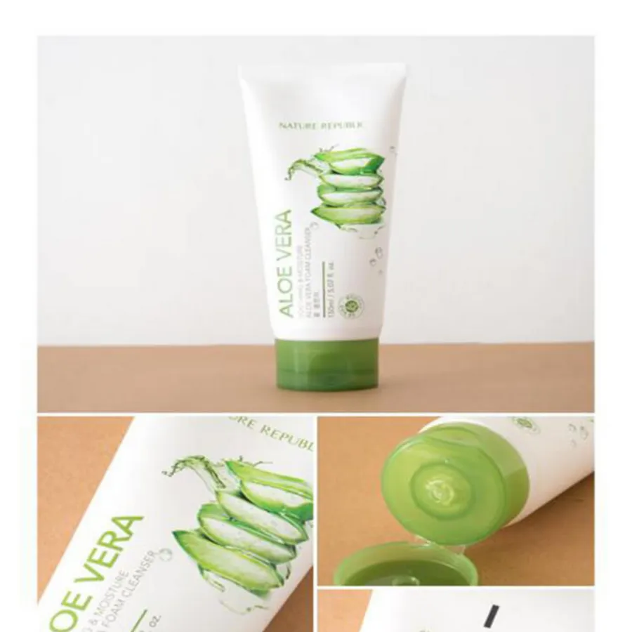NATURE REPUBLIC Soothing & Moisture Aloe Vera Foam Cleanser, 150ml/ 5.07fl.oz