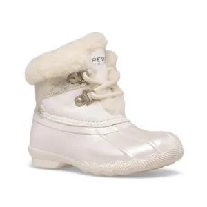 NEW Sperry Kids Alpine Saltwater Junior Boot in Ivory