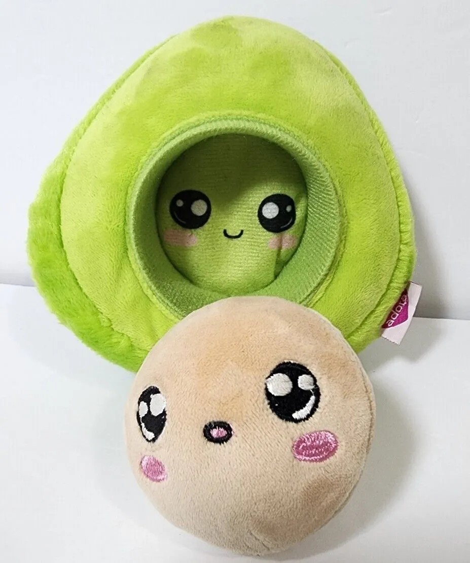 NEW Stuffed Avocado Farm Fresh Plush Removable Memory Foam Pit Toy Stress Reliever