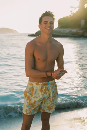 NICK QUICK DRY swim shorts digital camo | yellow