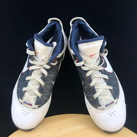 Nike LeBron 7 P.S. USA White/Navy - Men's Size 12 ( 407639-100 )