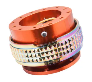 NRG Quick Release 2.1 - Orange Body / Neochrome Pyramid Ring