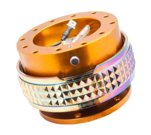 NRG Quick Release 2.1 - Rose Gold Body / Neochrome Pyramid Ring