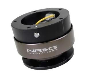 NRG Quick Release - Black Body/Titanium Chrome Ring (5 hole base, 5 hole top)