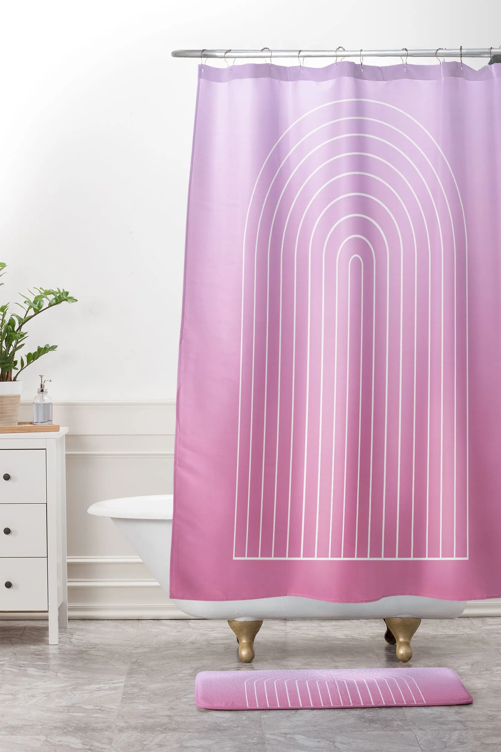 OMBRE ARCH V MEMORY FOAM BATH MAT