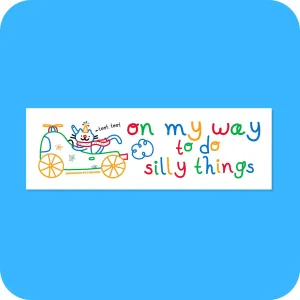 On My Way Car Bumper Magnet 10" x 3"
