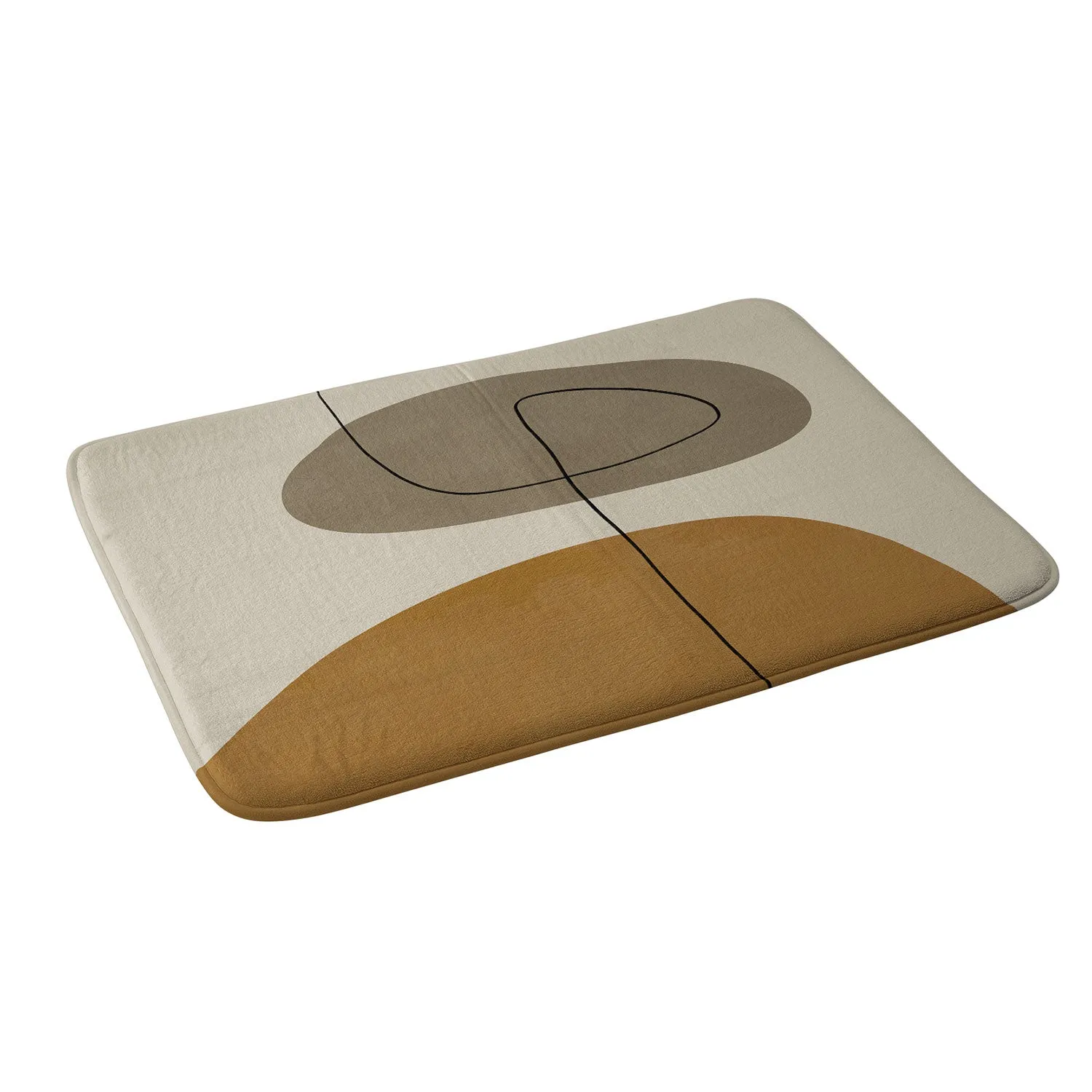 ORGANIC ABSTRACT SHAPESII MEMORY FOAM BATH MAT