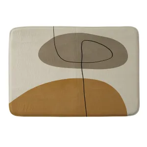 ORGANIC ABSTRACT SHAPESII MEMORY FOAM BATH MAT