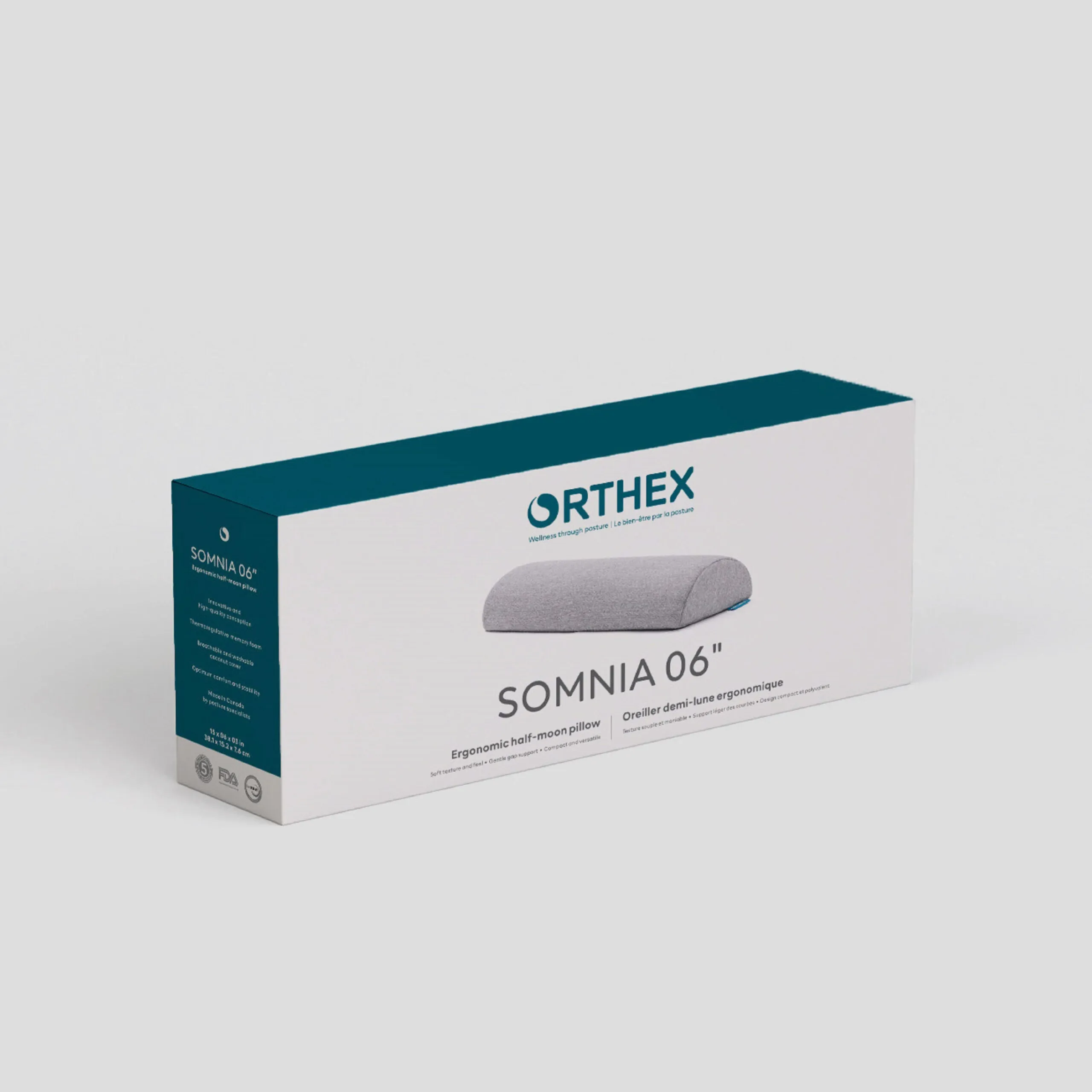 Orthex Somnia 06" Ergonomic Half-Moon Pillow