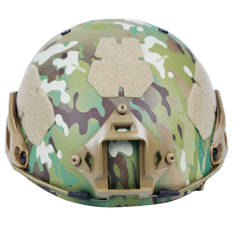 Outdoor field equipment protective camouflage helmet