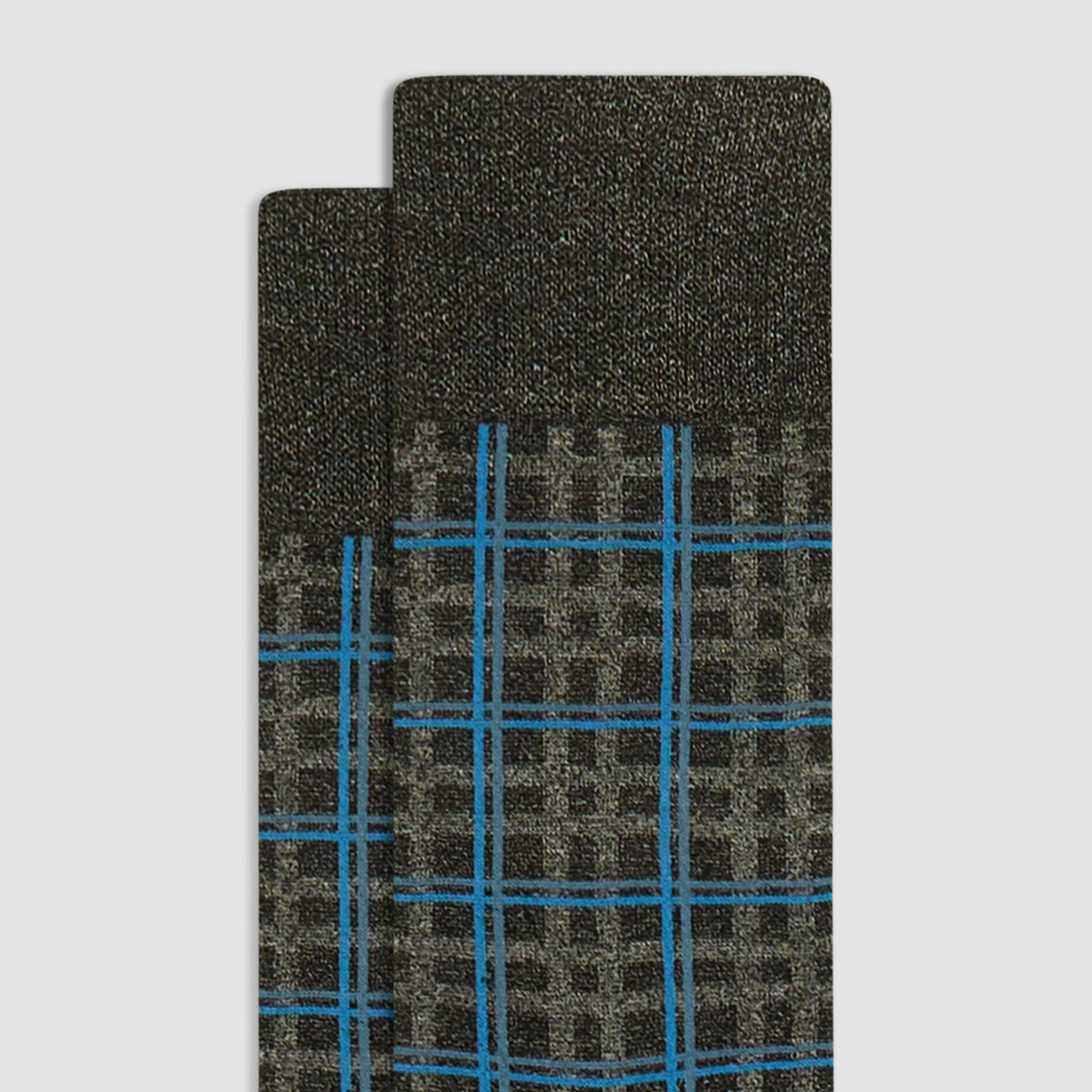 Plaid Check Mid-Calf Socks