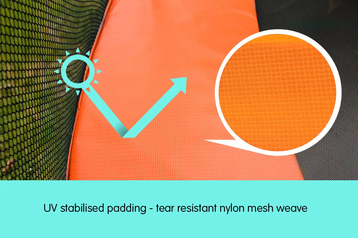 Powertrain Replacement Trampoline Spring Safety Pad - 10ft Orange