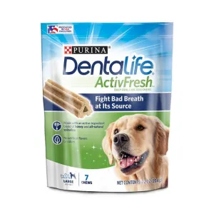 Purina DentaLife ActivFresh Daily Oral Care Large Dog Dental Chews 5/7.2oz {L 1}178860