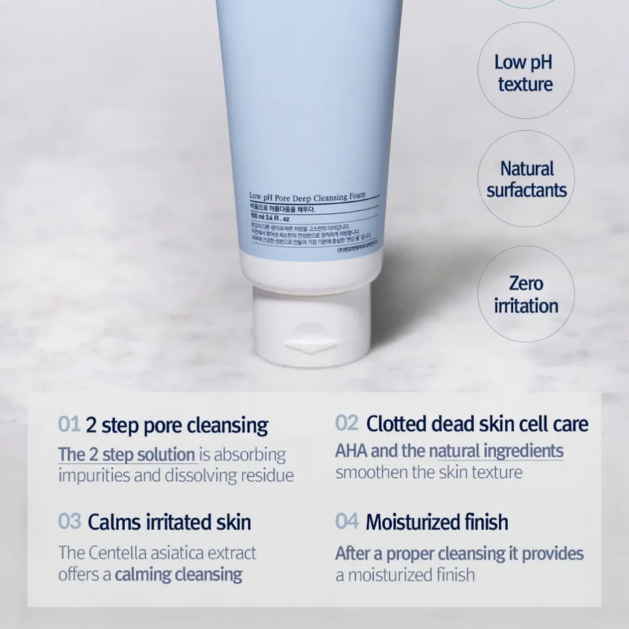 PYUNKANG YUL Low pH Pore Deep Cleansing Foam, 100ml/ 3.38fl.oz
