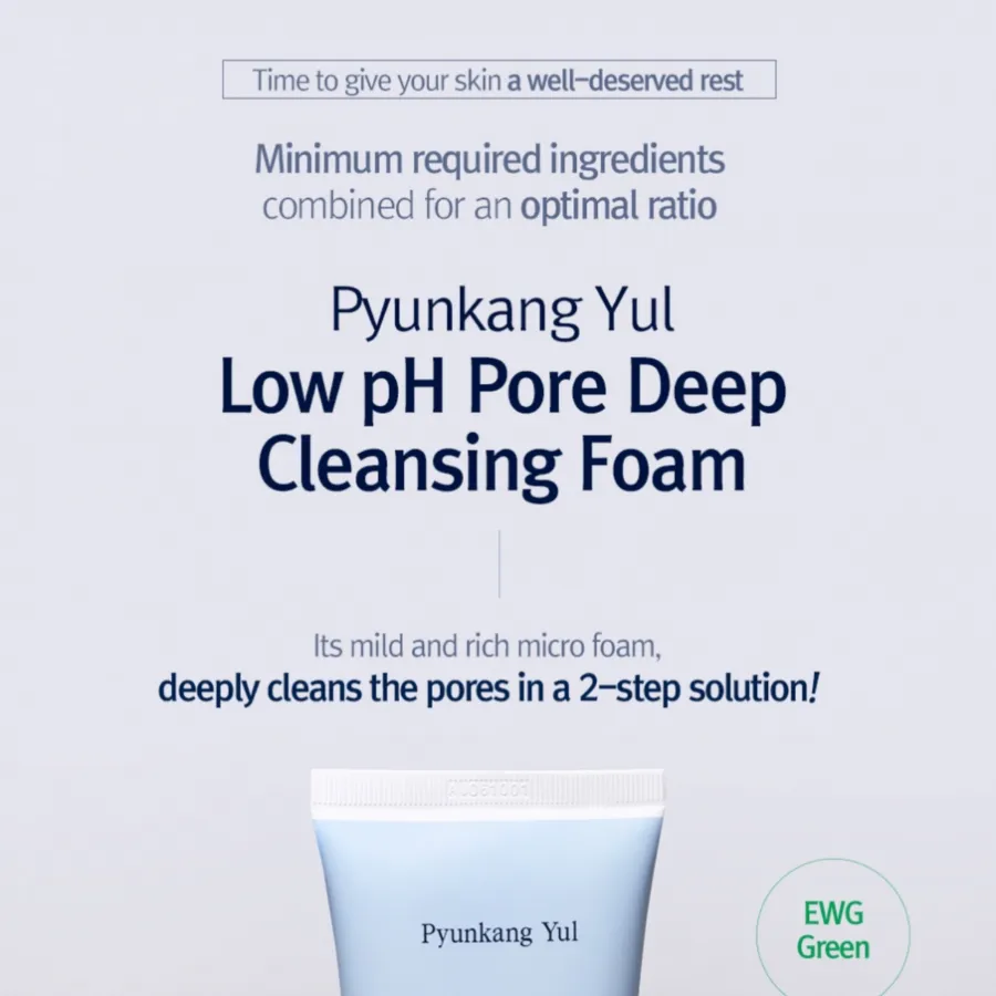 PYUNKANG YUL Low pH Pore Deep Cleansing Foam, 100ml/ 3.38fl.oz