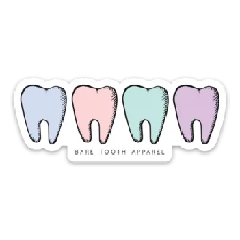 Quad Teeth Sticker