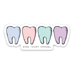 Quad Teeth Sticker