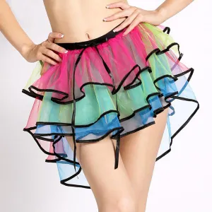 Rainbow Multi Layer Dancing Skirt