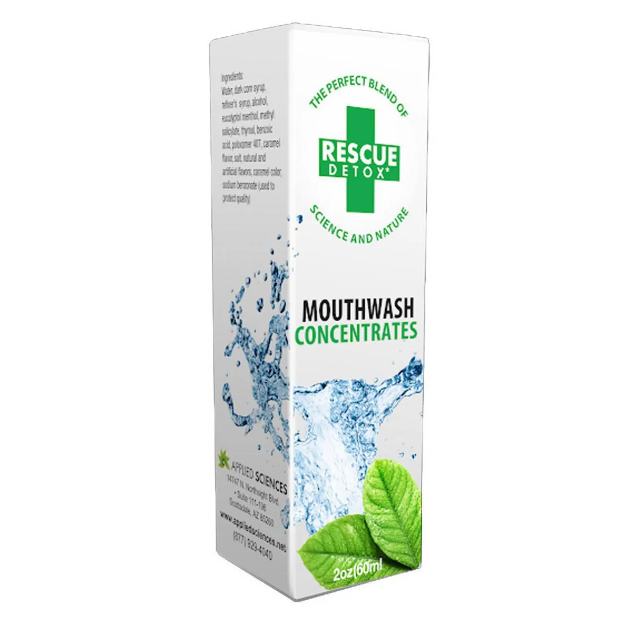 Rescue Detox Saliva Cleansing Mouthwash Concentrates 2oz