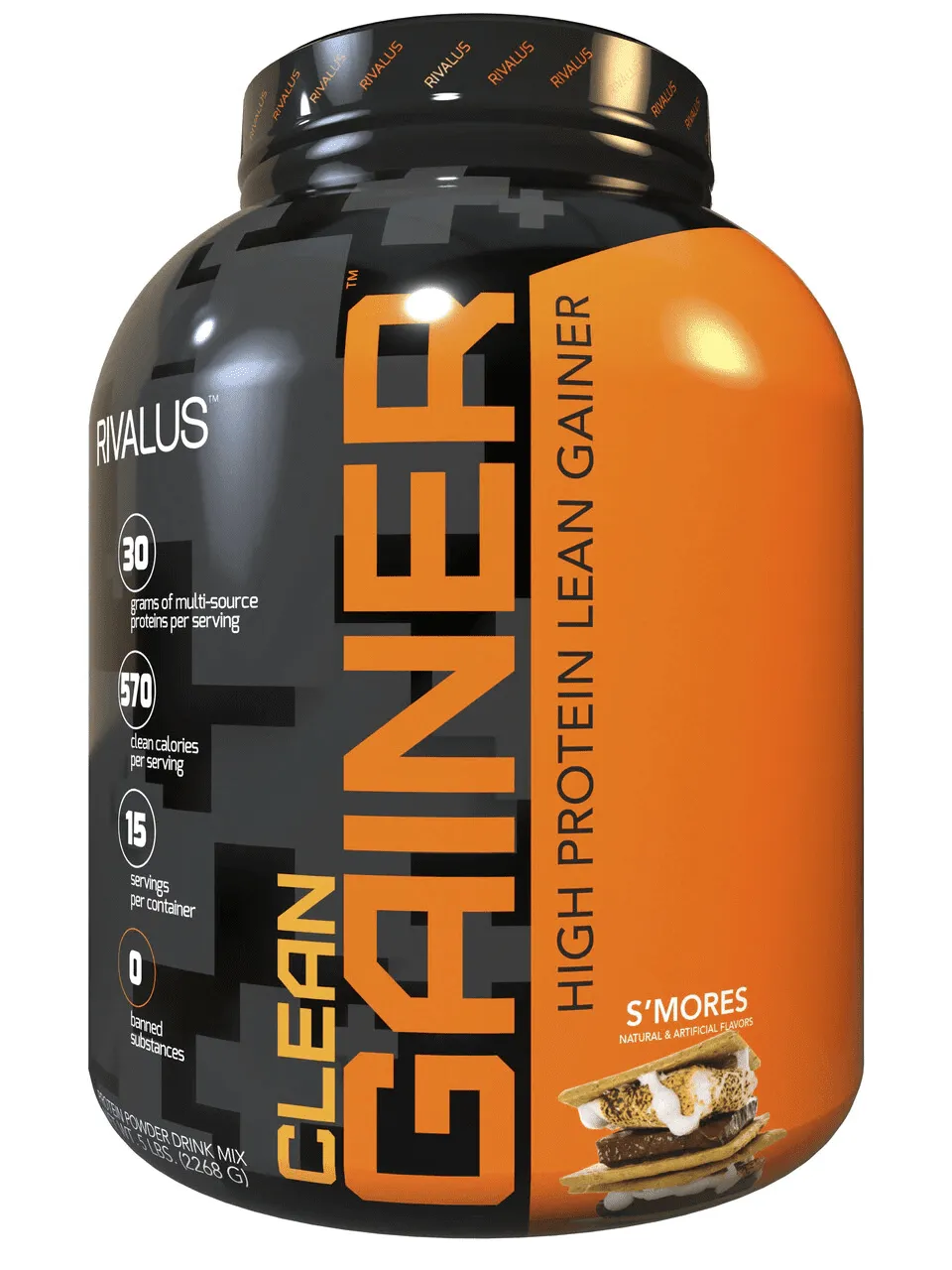 Rivalus Clean Gainer Protein Powder - S'Mores