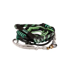 RONIX SPINNER SILICONE SURF ROPE WITH HANDLE JADE