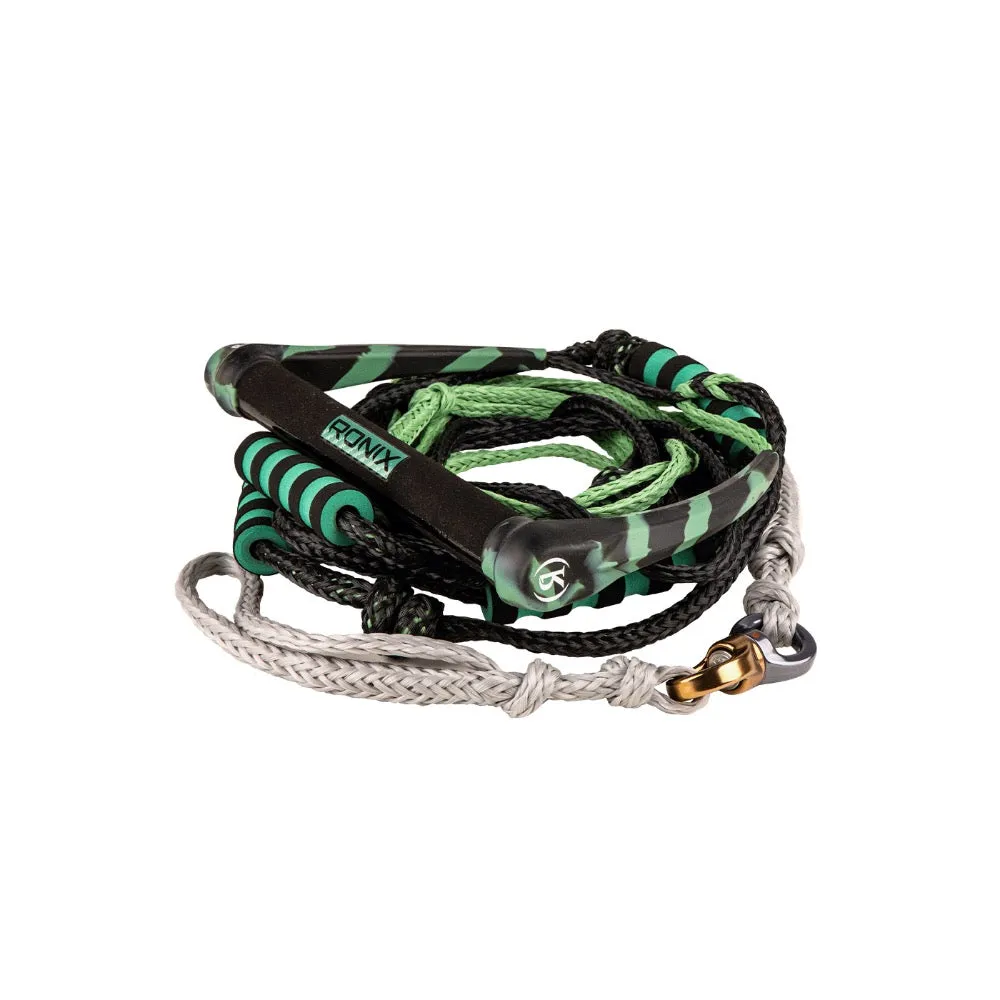 RONIX SPINNER SILICONE SURF ROPE WITH HANDLE JADE