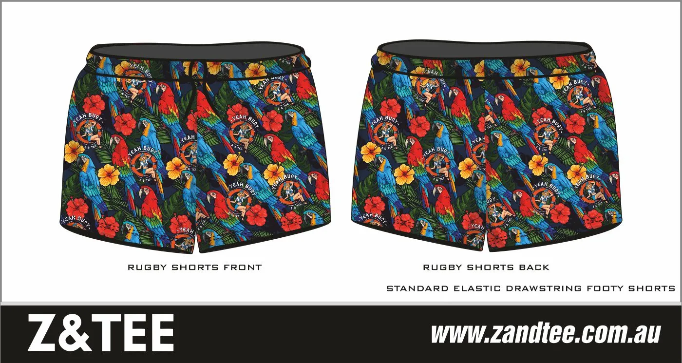 Rugby Shorts | Yeah Buoy Parrot Navy ★Pre-Order★