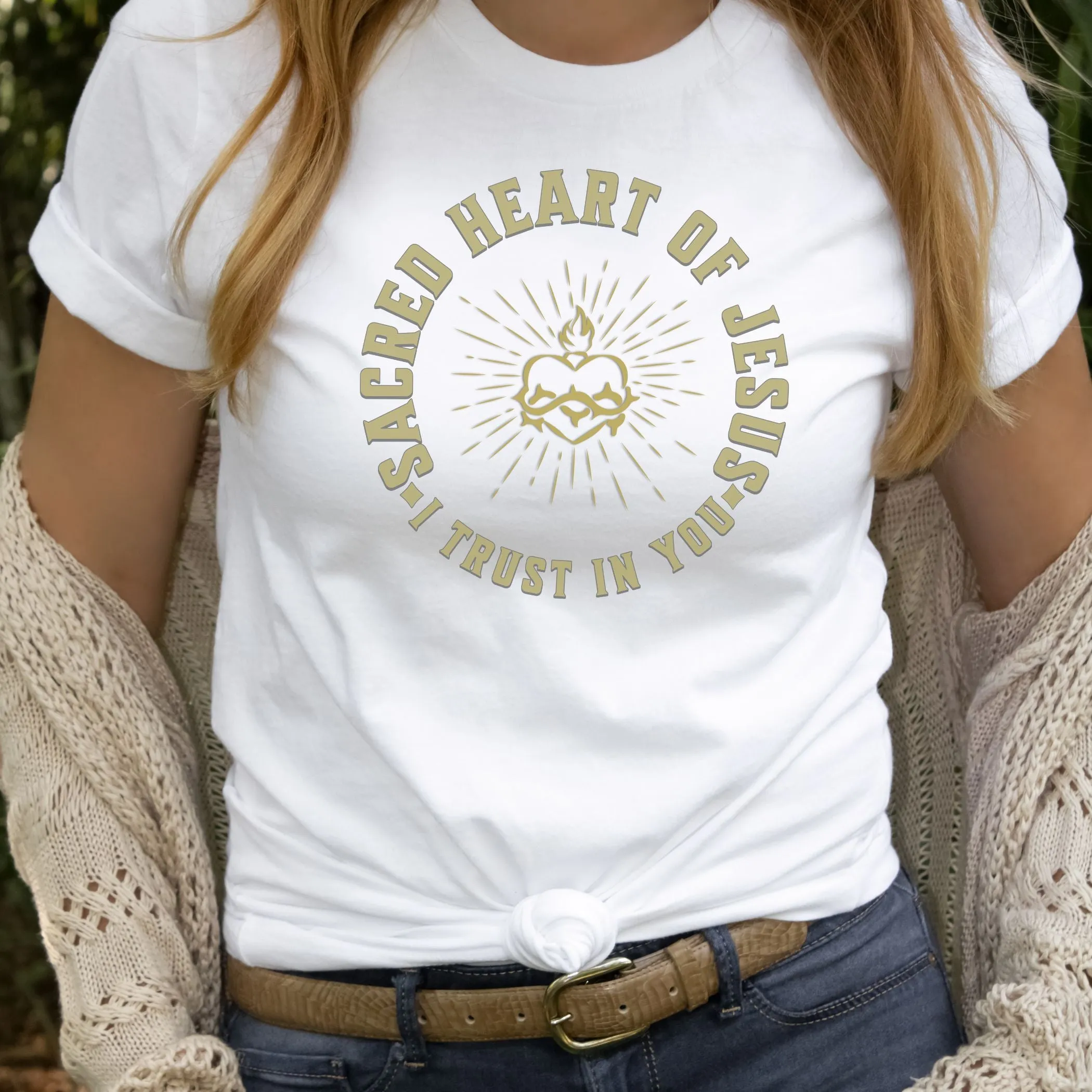 Sacred Heart of Jesus, I Trust in You - Unisex T-Shirt