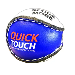 Score More Quick Touch Blue Kids Hurling Sliotar