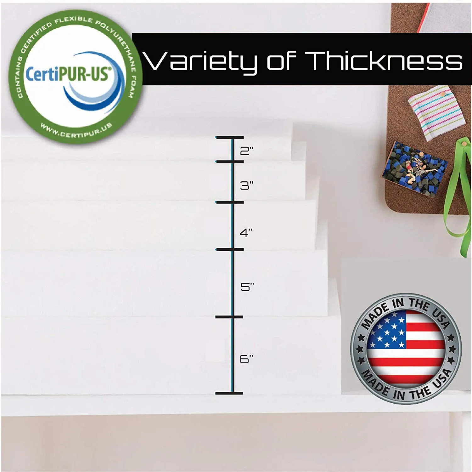 Semi Firm Foam Rubber Twin Size Mattress in the 1.6 pound 36 ILD