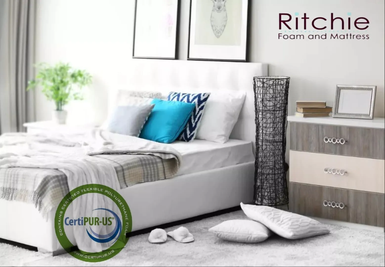 Semi Firm Foam Rubber Twin Size Mattress in the 1.6 pound 36 ILD